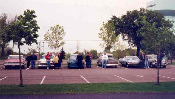 Group of 6 cars.